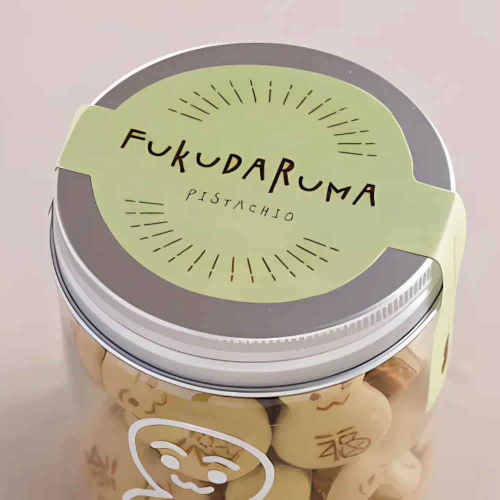 ピスタチオ香る、縁起もの。福だるま（ピスタチオ）ボトル【月待庵「福だるま店」】