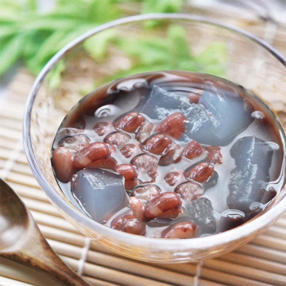 京の涼やか、ひとさじの贅沢。寒天ブロック付きぜんざい【黒豆茶庵　北尾】