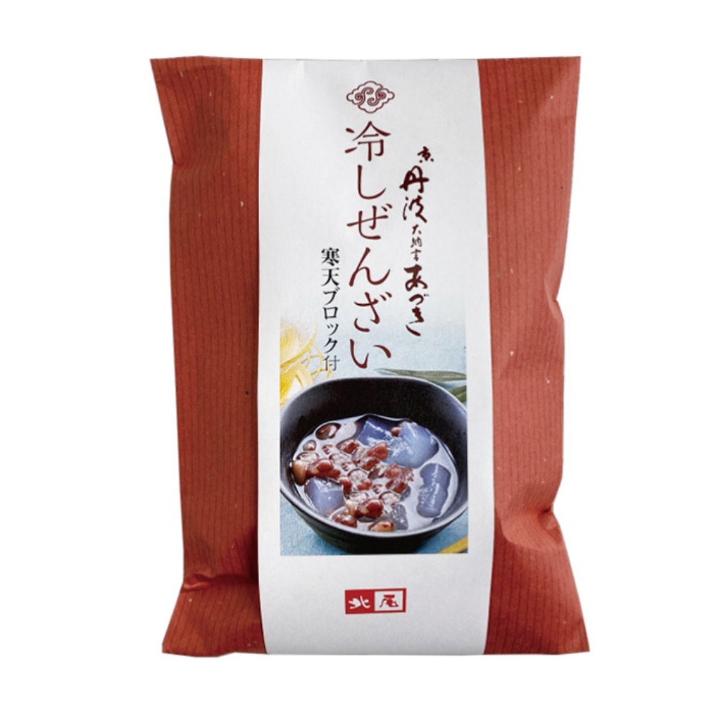 京の涼やか、ひとさじの贅沢。寒天ブロック付きぜんざい【黒豆茶庵　北尾】