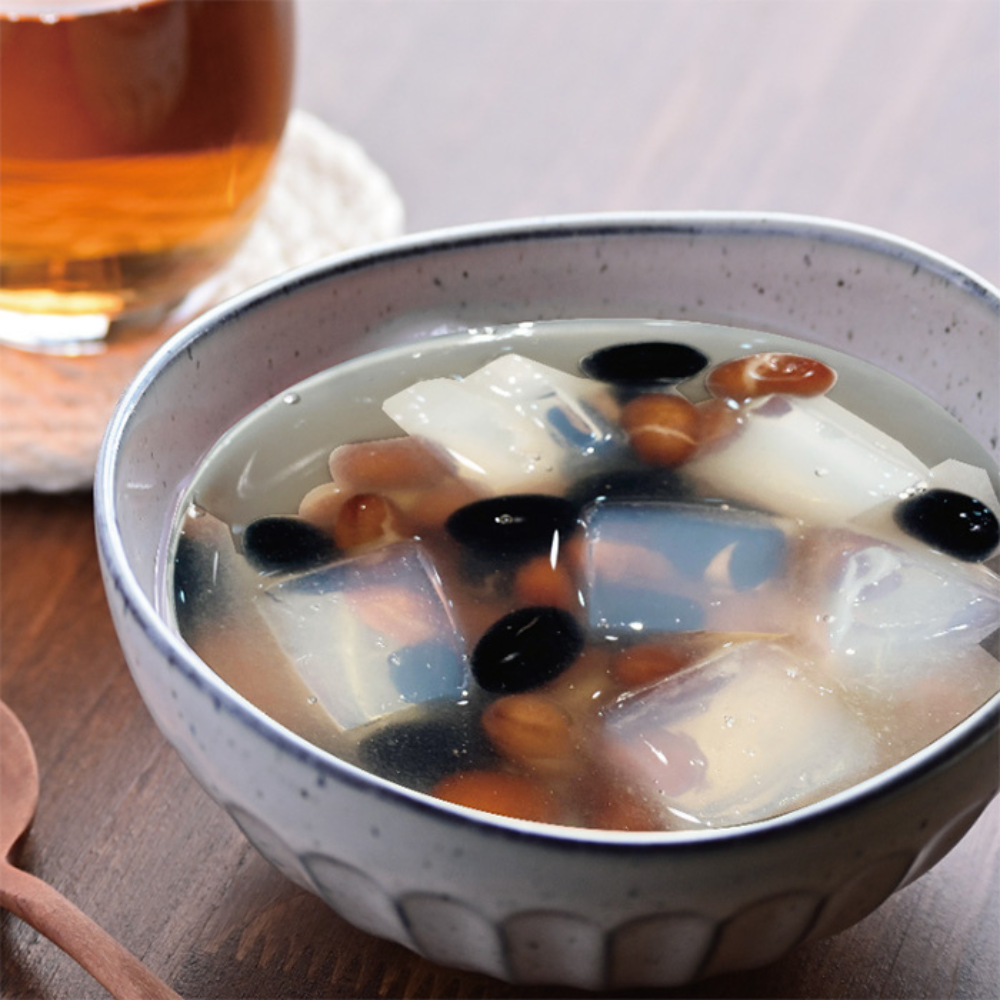 熟練の目と手が選んだ、丹波の“涼菓”寒天ブロック付ミックスぜんざい【黒豆茶庵　北尾】