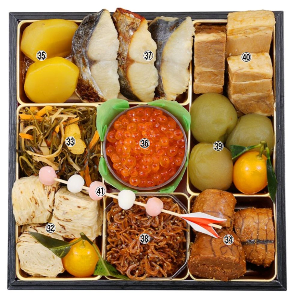 【予約受付中】解凍いらず、開けたらごちそう。京都・創業90余年の公式おせち『和風三段重』全41品（約3～4人前）【野村佃煮　錦店】